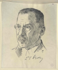 Ernst Durig, gezeichnet von Robert Fuchs (&Ouml;sterreichische Nationalbibliothek)