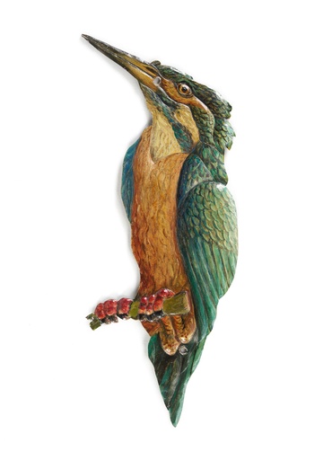 Unbekannt, Figur eines Eisvogels vom Gitter des 1945 abgebrannten Gasthauses "Zum Eisvogel" im Prater, vor 1945, CC BY 4.0, Foto: TimTom, Wien Museum